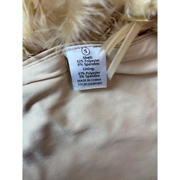 Fashion Nova Women’s Gold Slit Dress Sz S NWT - Picture 10 of 11